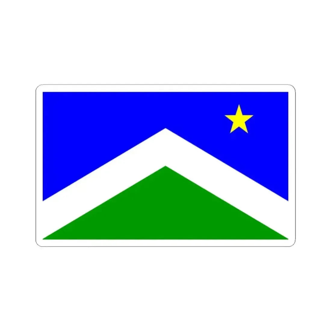 Flag of Seward Alaska (United States) STICKER Vinyl Kiss-Cut Decal 2 Inch White - The Sticker Space