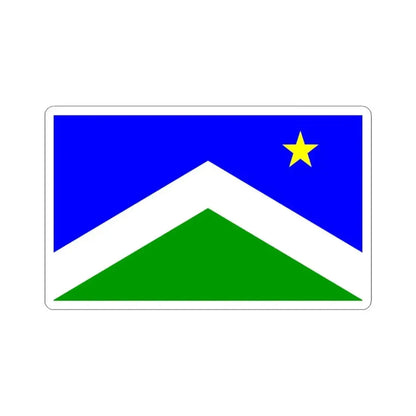 Flag of Seward Alaska (United States) STICKER Vinyl Kiss-Cut Decal 3 Inch White - The Sticker Space