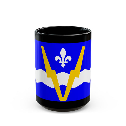 Flag of Shawinigan 1951 to 2009 Canada - Black Coffee Mug-15oz-The Sticker Space