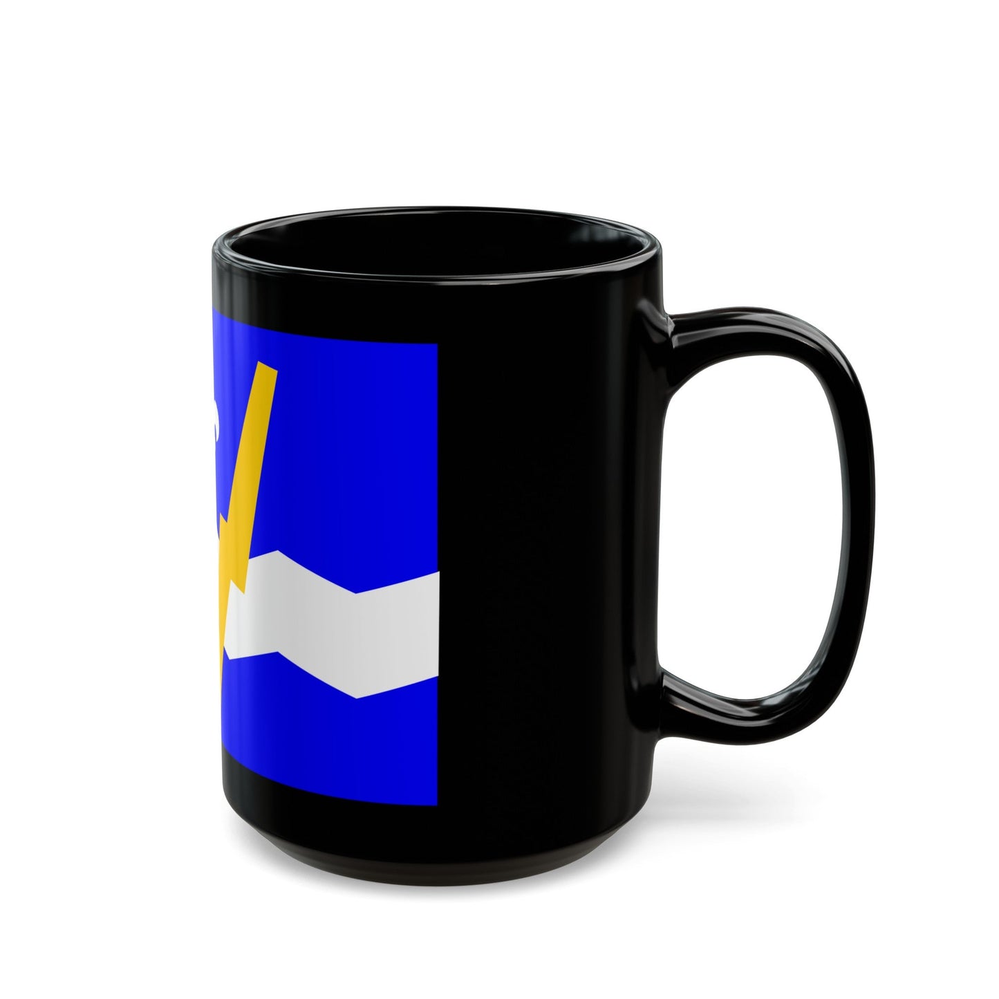 Flag of Shawinigan 1951 to 2009 Canada - Black Coffee Mug-The Sticker Space