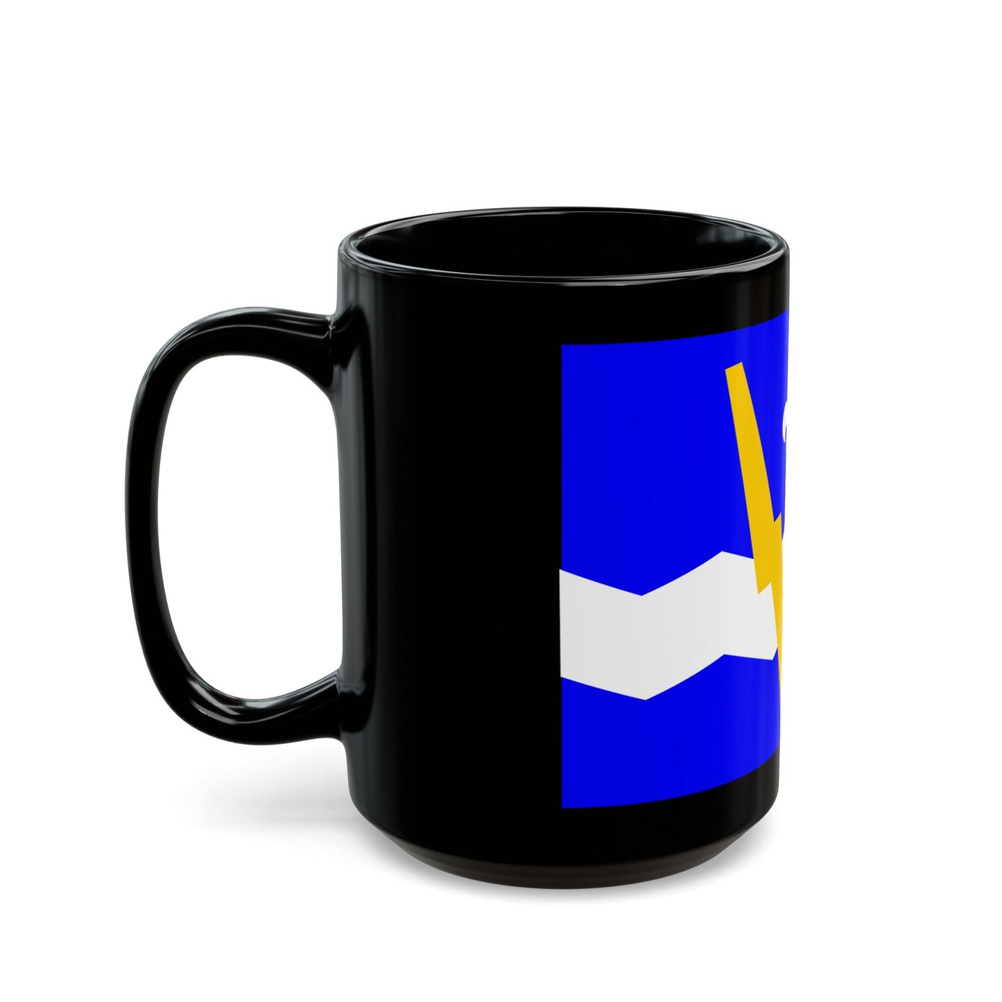 Flag of Shawinigan 1951 to 2009 Canada - Black Coffee Mug-The Sticker Space