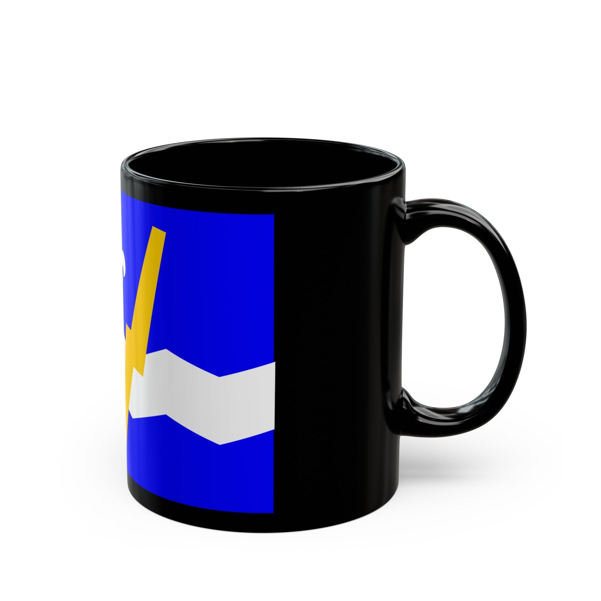 Flag of Shawinigan 1951 to 2009 Canada - Black Coffee Mug-The Sticker Space