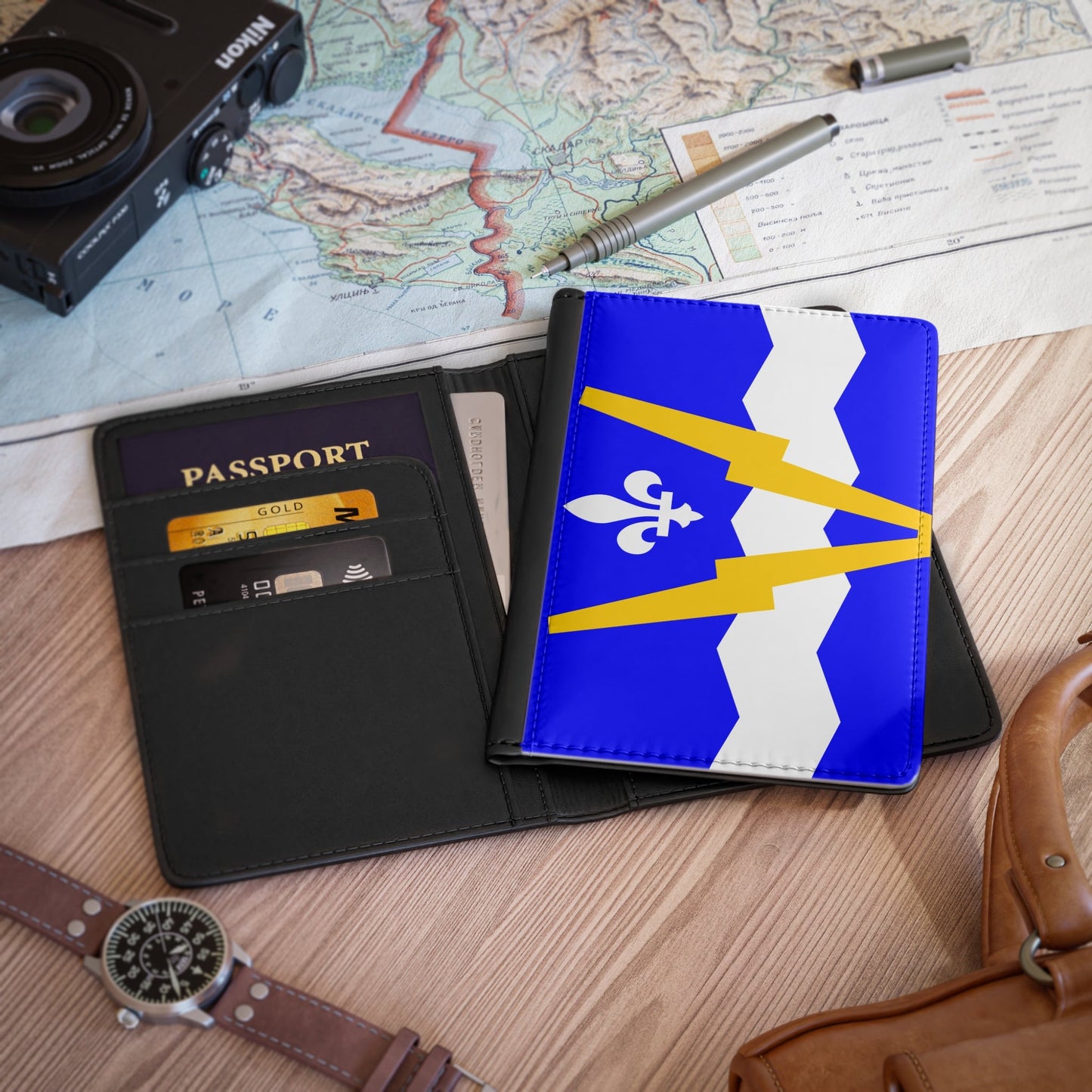 Flag of Shawinigan 1951 to 2009 Canada - Passport Holder