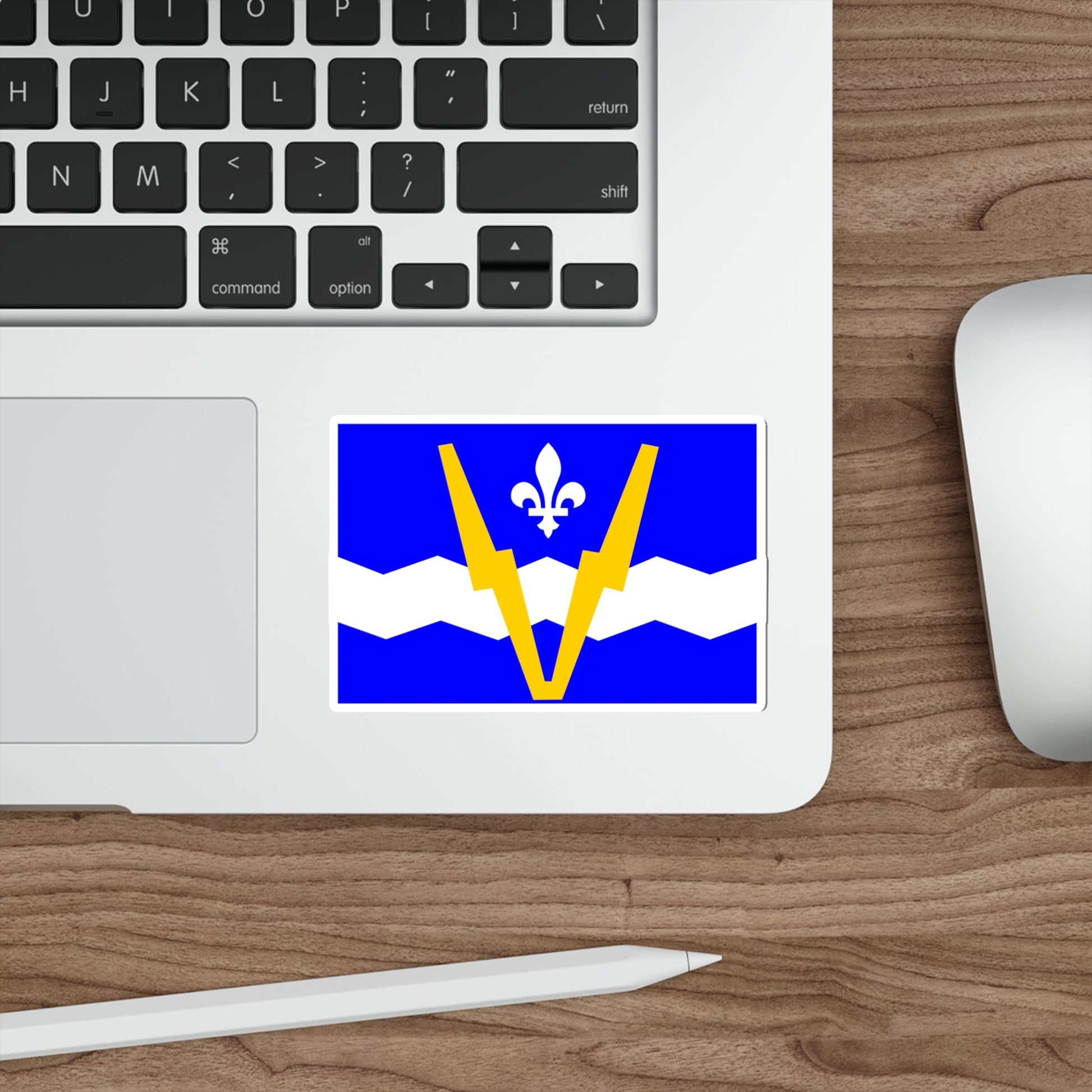 Flag of Shawinigan 1951 to 2009 Canada STICKER Vinyl Die-Cut Decal-The Sticker Space