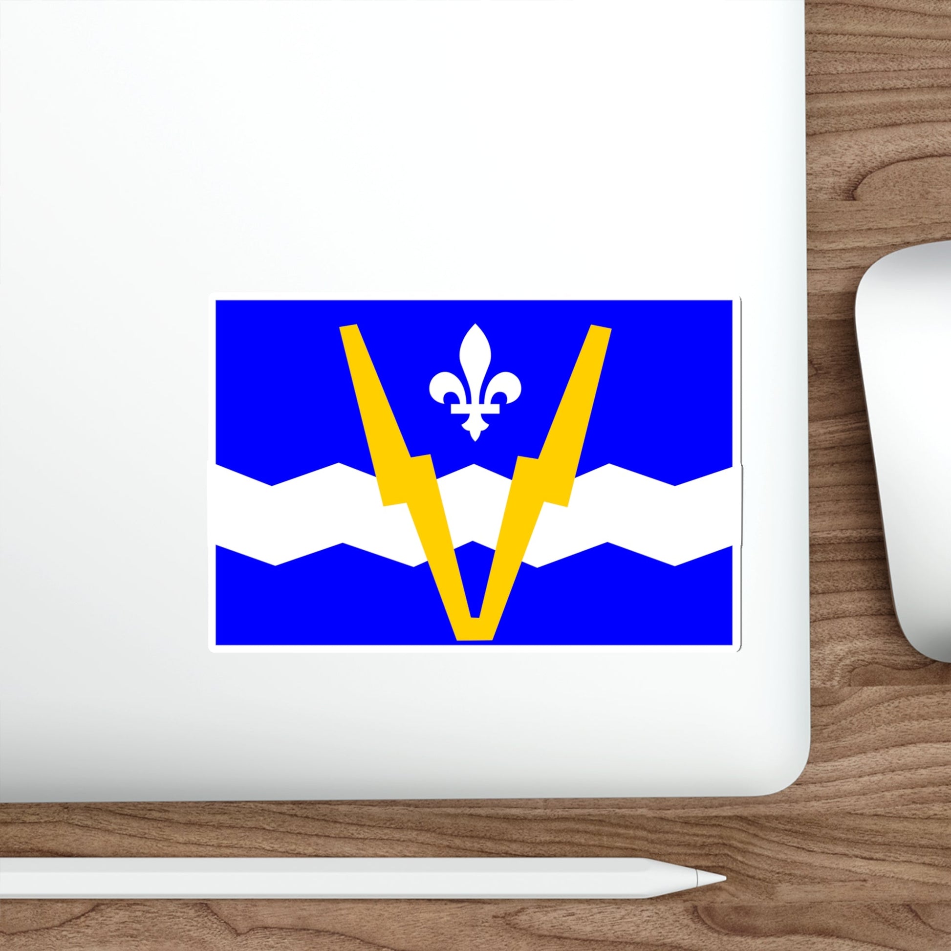 Flag of Shawinigan 1951 to 2009 Canada STICKER Vinyl Die-Cut Decal-The Sticker Space