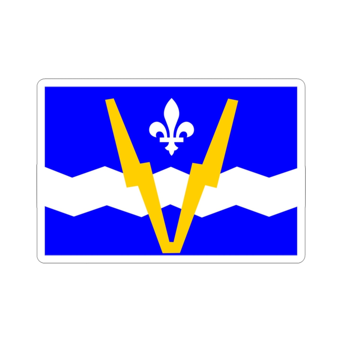 Flag of Shawinigan 1951 to 2009 Canada STICKER Vinyl Die-Cut Decal-2 Inch-The Sticker Space