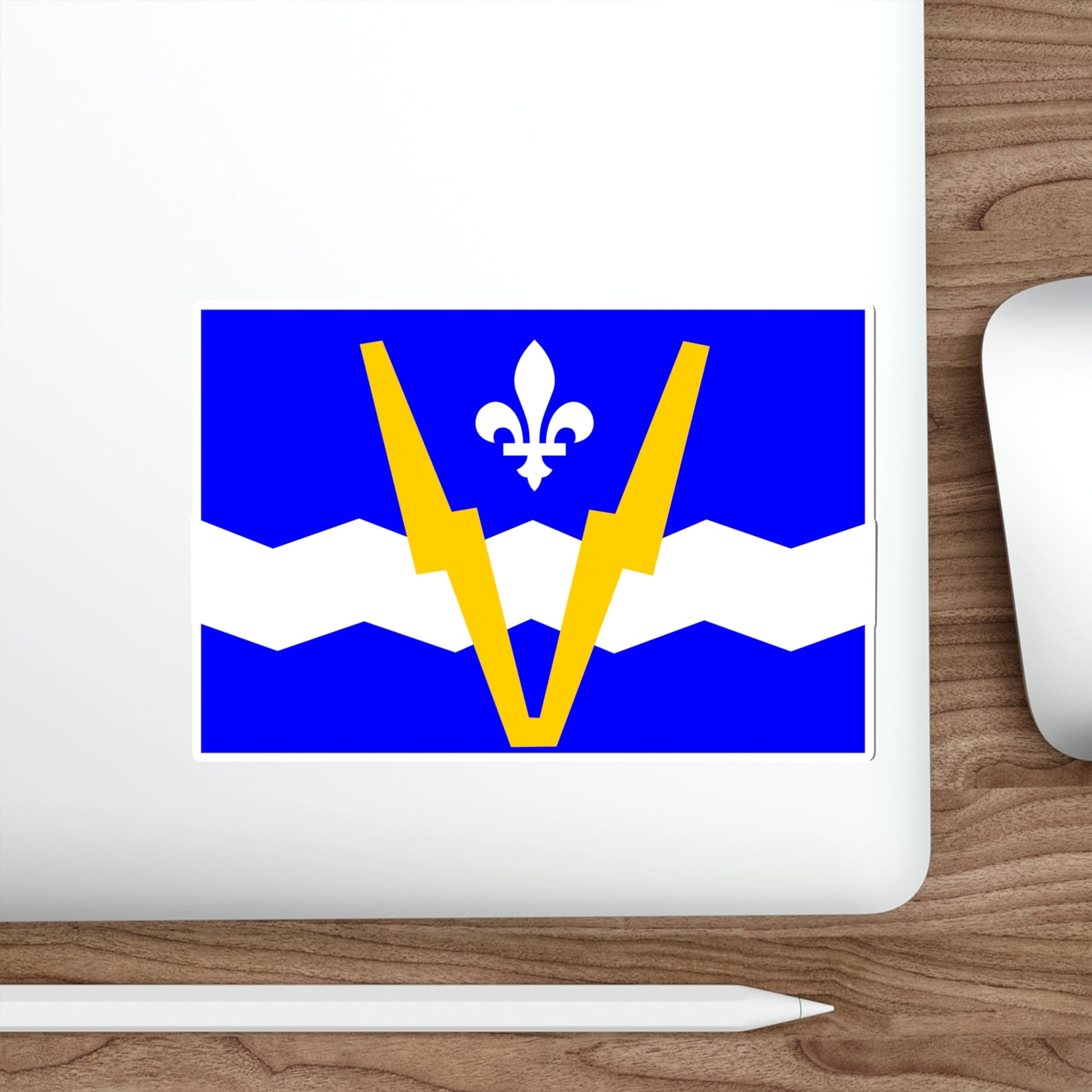 Flag of Shawinigan 1951 to 2009 Canada STICKER Vinyl Die-Cut Decal-The Sticker Space