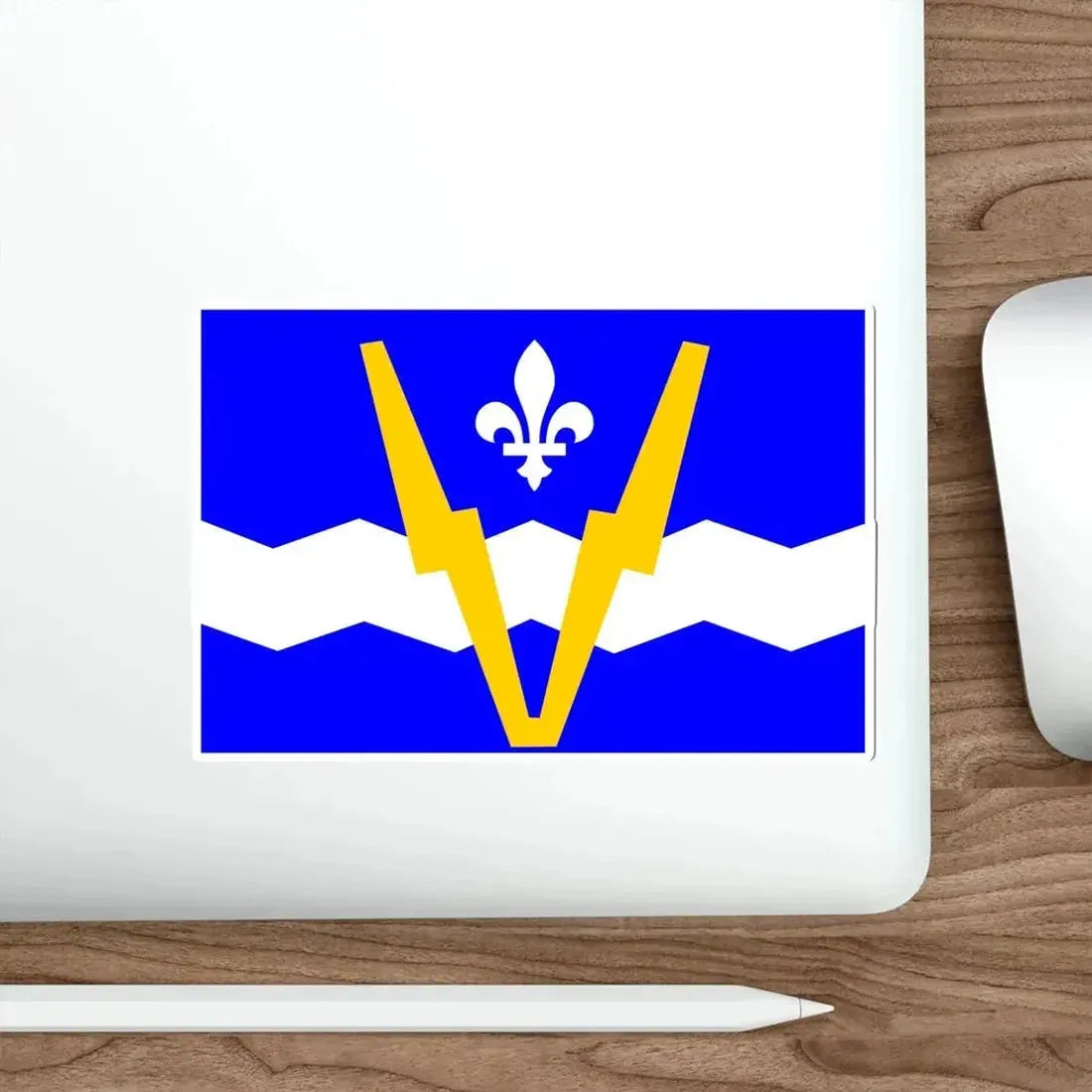 Flag of Shawinigan 1951 to 2009 Canada STICKER Vinyl Die-Cut Decal - The Sticker Space
