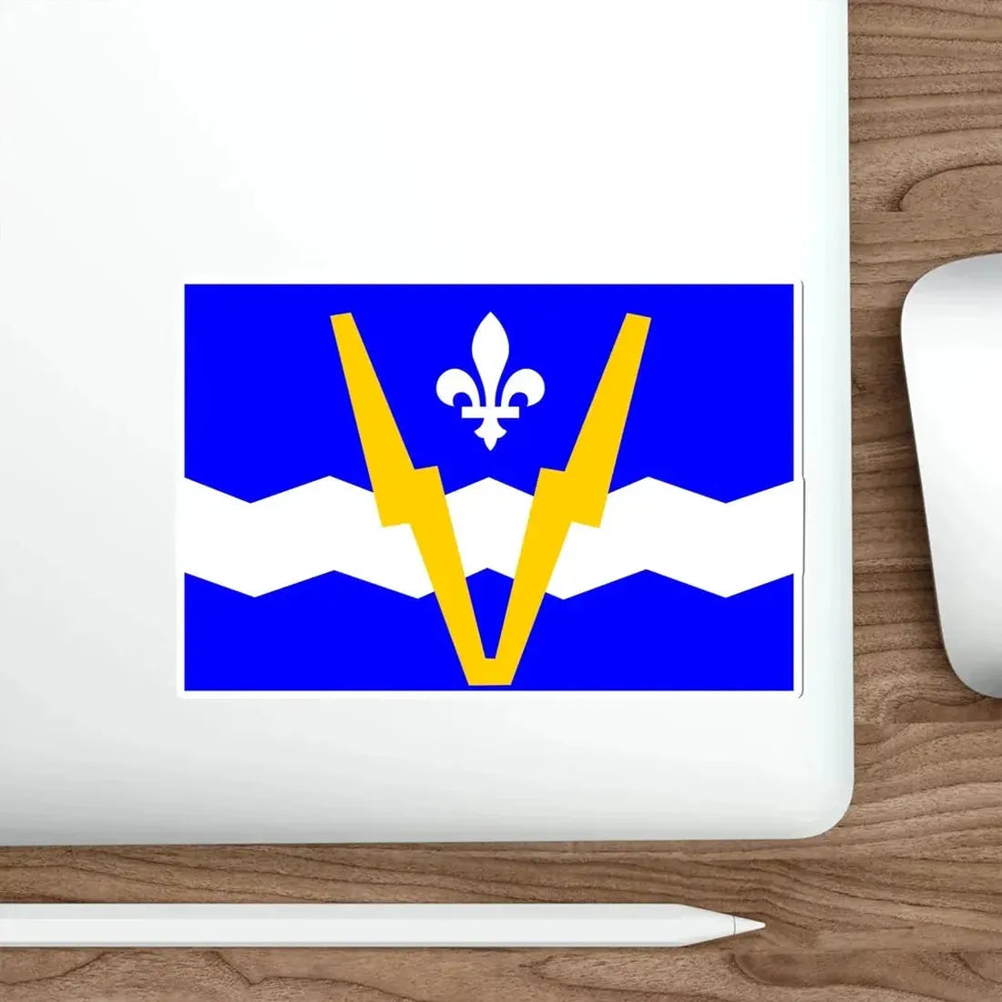 Flag of Shawinigan 1951 to 2009 Canada STICKER Vinyl Die-Cut Decal - The Sticker Space