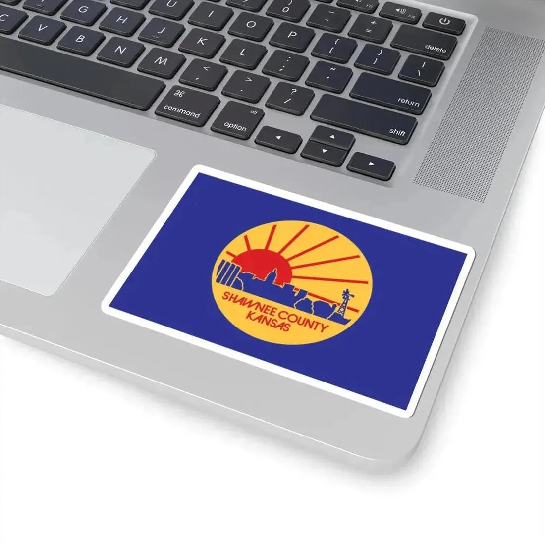 Flag of Shawnee County Kansas (United States) STICKER Vinyl Kiss-Cut Decal - The Sticker Space