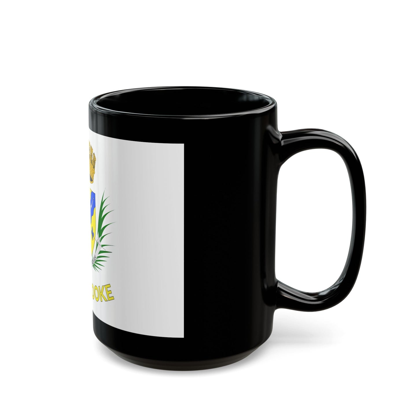 Flag of Sherbrooke Canada - Black Coffee Mug-The Sticker Space