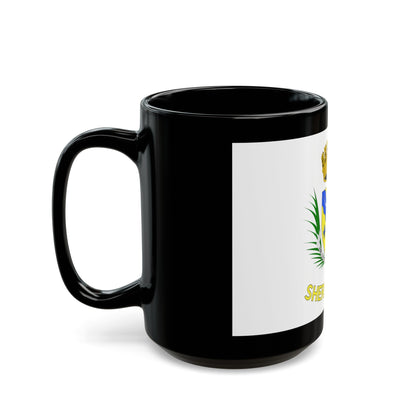 Flag of Sherbrooke Canada - Black Coffee Mug-The Sticker Space