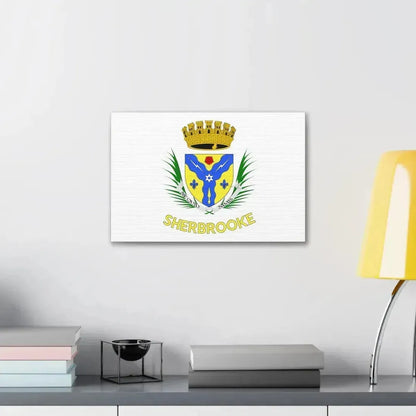 Flag of Sherbrooke Canada - Canvas Wall Art - The Sticker Space
