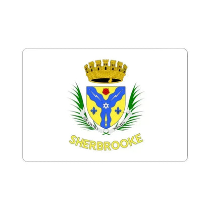 Flag of Sherbrooke (Canada) STICKER Vinyl Kiss-Cut Decal 2 Inch White - The Sticker Space