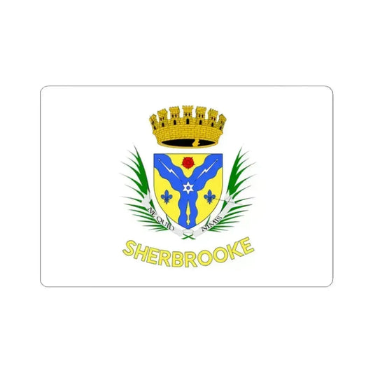 Flag of Sherbrooke (Canada) STICKER Vinyl Kiss-Cut Decal 2 Inch White - The Sticker Space