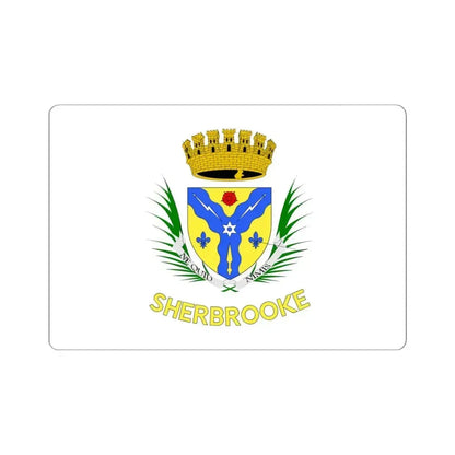 Flag of Sherbrooke (Canada) STICKER Vinyl Kiss-Cut Decal 6 Inch White - The Sticker Space