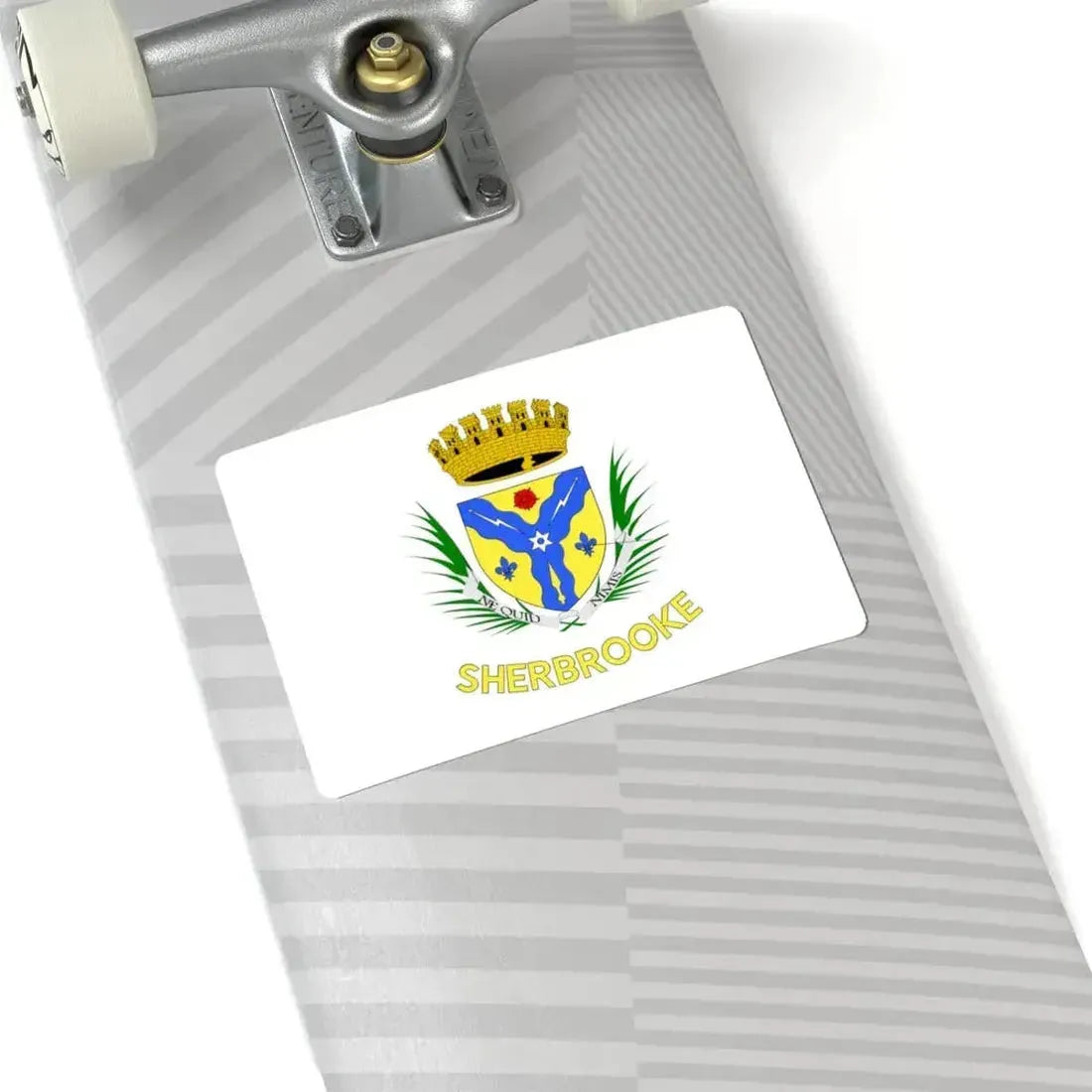 Flag of Sherbrooke (Canada) STICKER Vinyl Kiss-Cut Decal - The Sticker Space