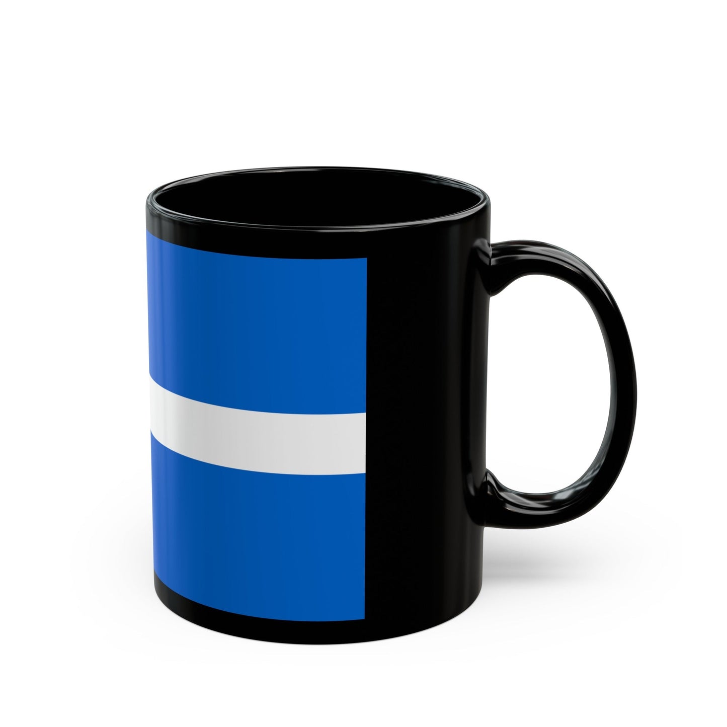 Flag of Shetland UK - Black Coffee Mug-The Sticker Space