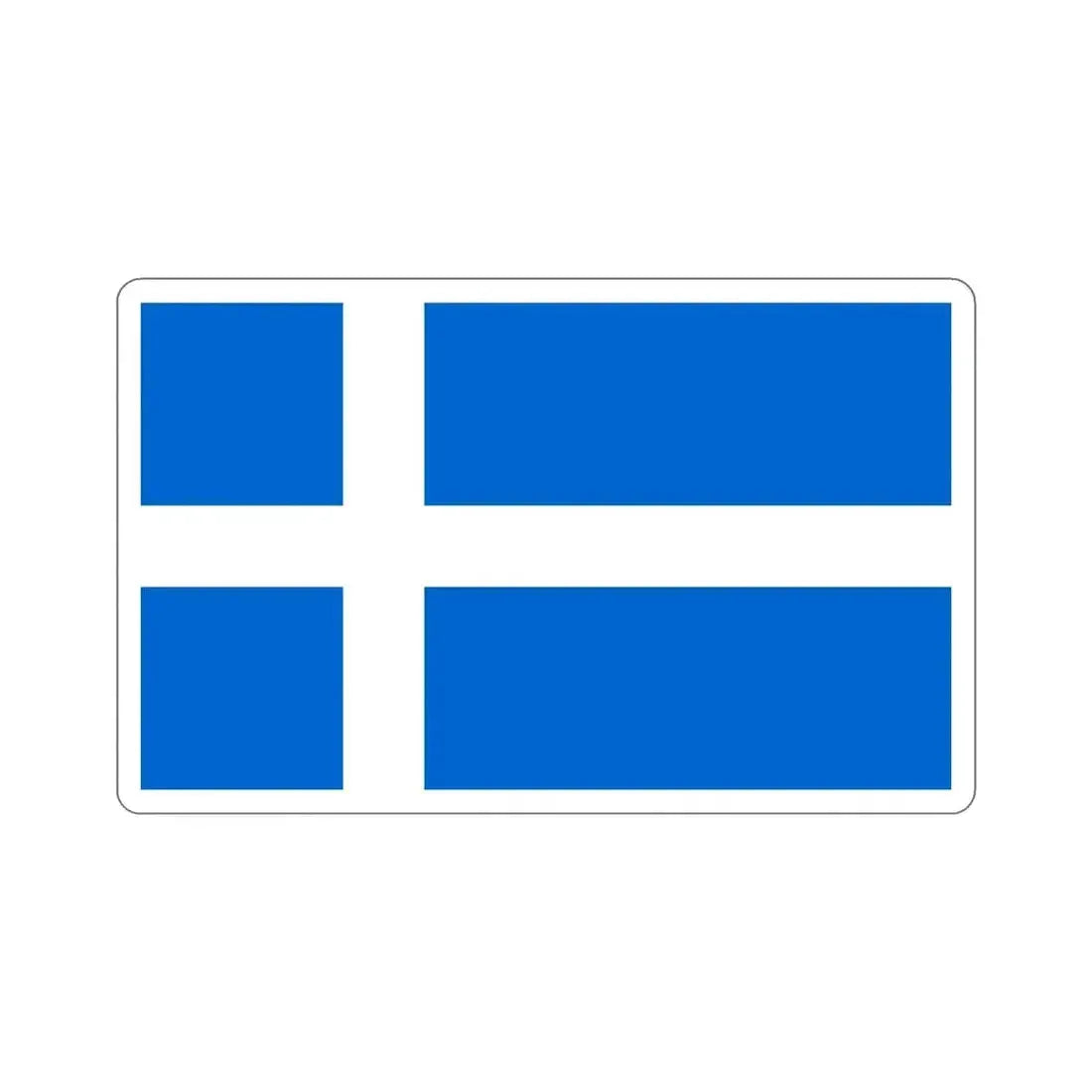 Flag of Shetland UK STICKER Vinyl Die-Cut Decal 6 Inch - The Sticker Space