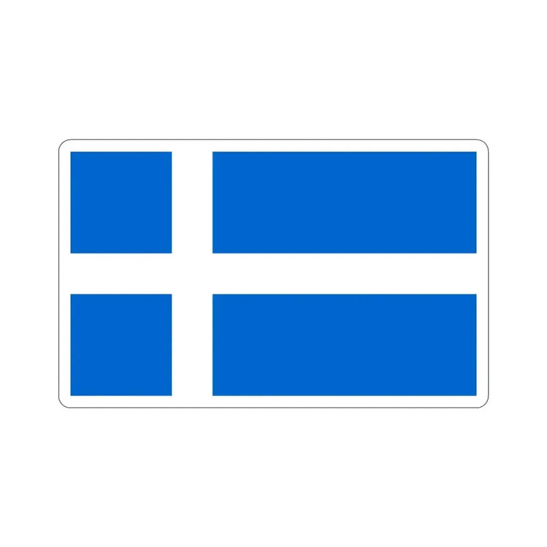 Flag of Shetland UK STICKER Vinyl Die-Cut Decal - The Sticker Space