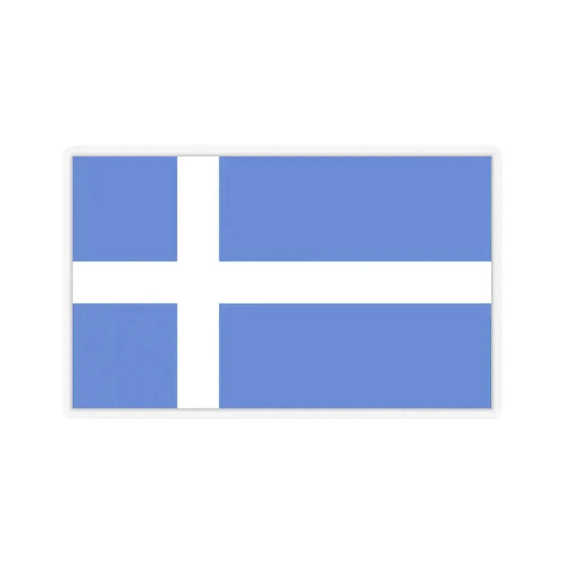 Flag of Shetland UK - STICKER Vinyl Kiss-Cut Decal 2 Inch Transparent - The Sticker Space