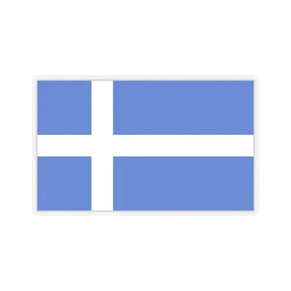 Flag of Shetland UK - STICKER Vinyl Kiss-Cut Decal 4 Inch Transparent - The Sticker Space