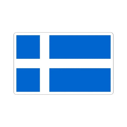 Flag of Shetland UK - STICKER Vinyl Kiss-Cut Decal 6 Inch White - The Sticker Space