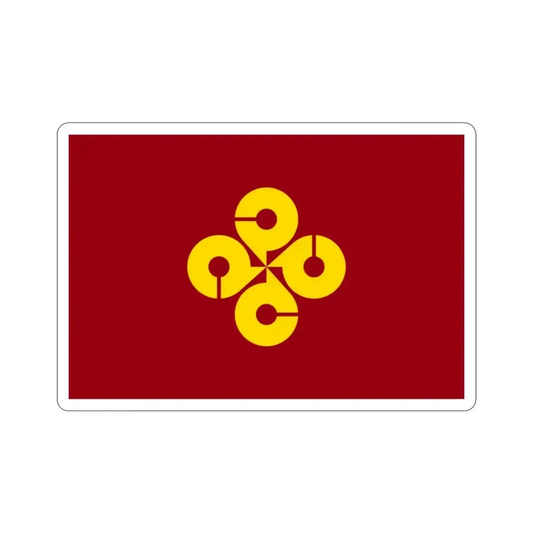 Flag of Shimane Prefecture Japan STICKER Vinyl Die-Cut Decal 2 Inch - The Sticker Space