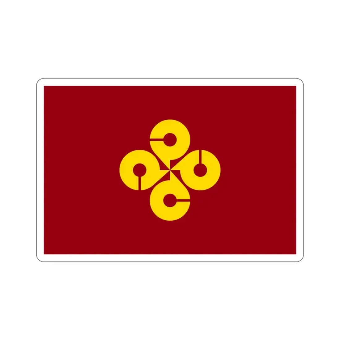 Flag of Shimane Prefecture Japan STICKER Vinyl Die-Cut Decal 4 Inch - The Sticker Space
