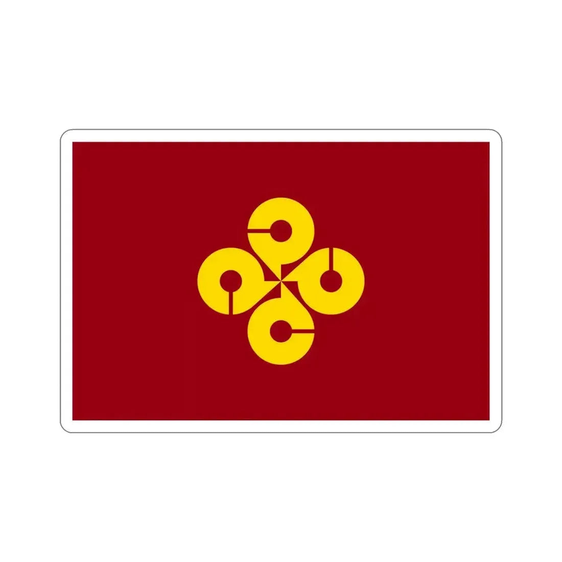 Flag of Shimane Prefecture Japan STICKER Vinyl Die-Cut Decal 5 Inch - The Sticker Space