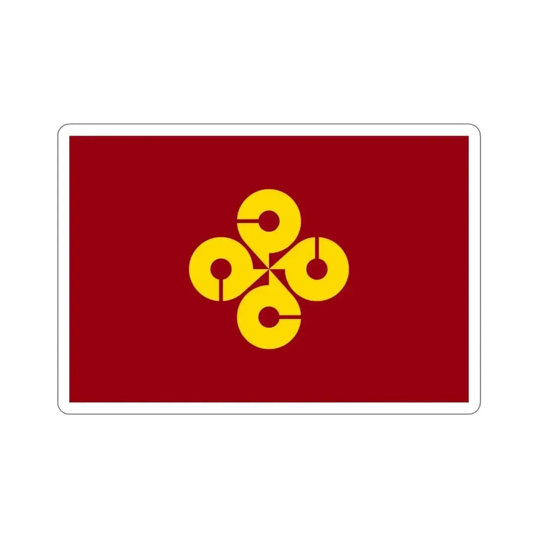 Flag of Shimane Prefecture Japan STICKER Vinyl Die-Cut Decal - The Sticker Space