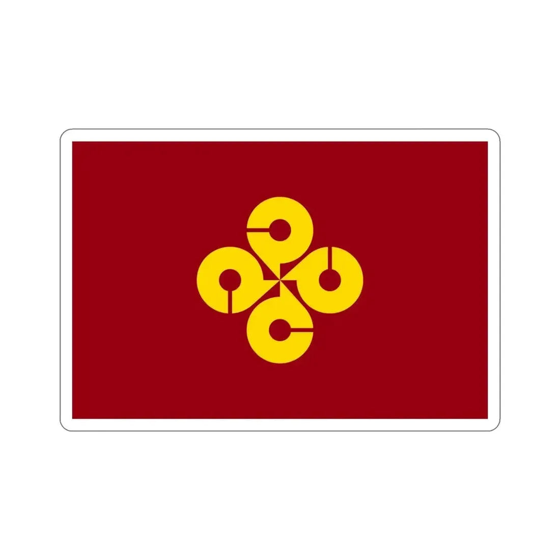 Flag of Shimane Prefecture Japan STICKER Vinyl Die-Cut Decal - The Sticker Space