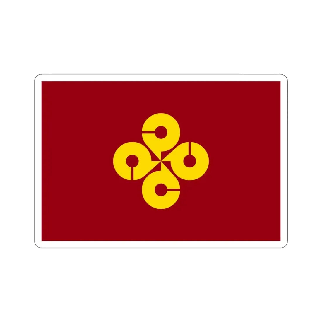 Flag of Shimane Prefecture Japan STICKER Vinyl Die-Cut Decal - The Sticker Space