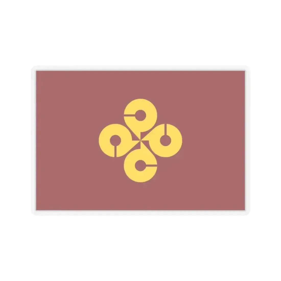 Flag of Shimane Prefecture Japan - STICKER Vinyl Kiss-Cut Decal 2 Inch Transparent - The Sticker Space