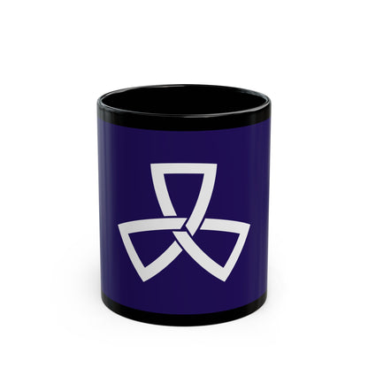 Flag of Shinagawa Tokyo Japan - Black Coffee Mug-The Sticker Space