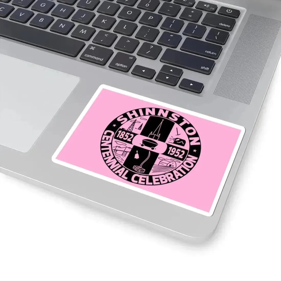 Flag of Shinnston West Virginia 1952 (United States) STICKER Vinyl Kiss-Cut Decal - The Sticker Space