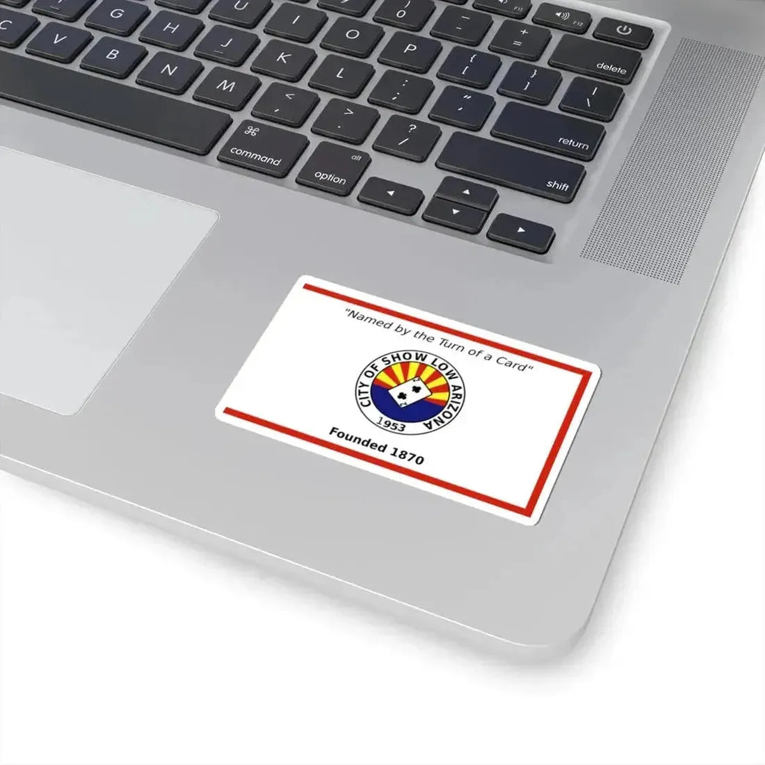 Flag of Show Low Arizona (United States) STICKER Vinyl Kiss-Cut Decal - The Sticker Space