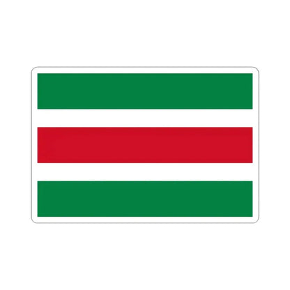 Flag of Shushufindi (Ecuador) STICKER Vinyl Kiss-Cut Decal 4 Inch White - The Sticker Space