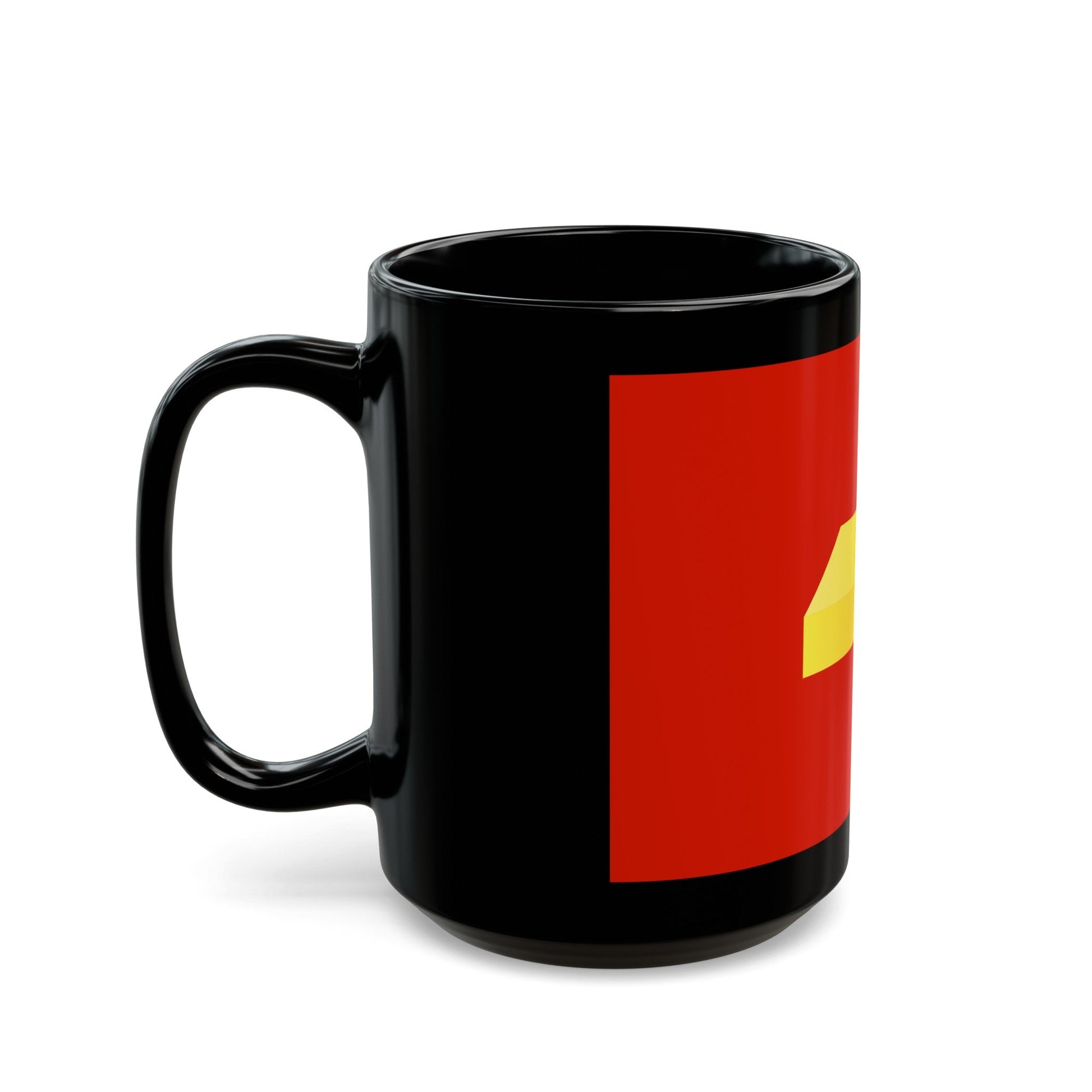 Flag of Shuya Russia - Black Coffee Mug-The Sticker Space