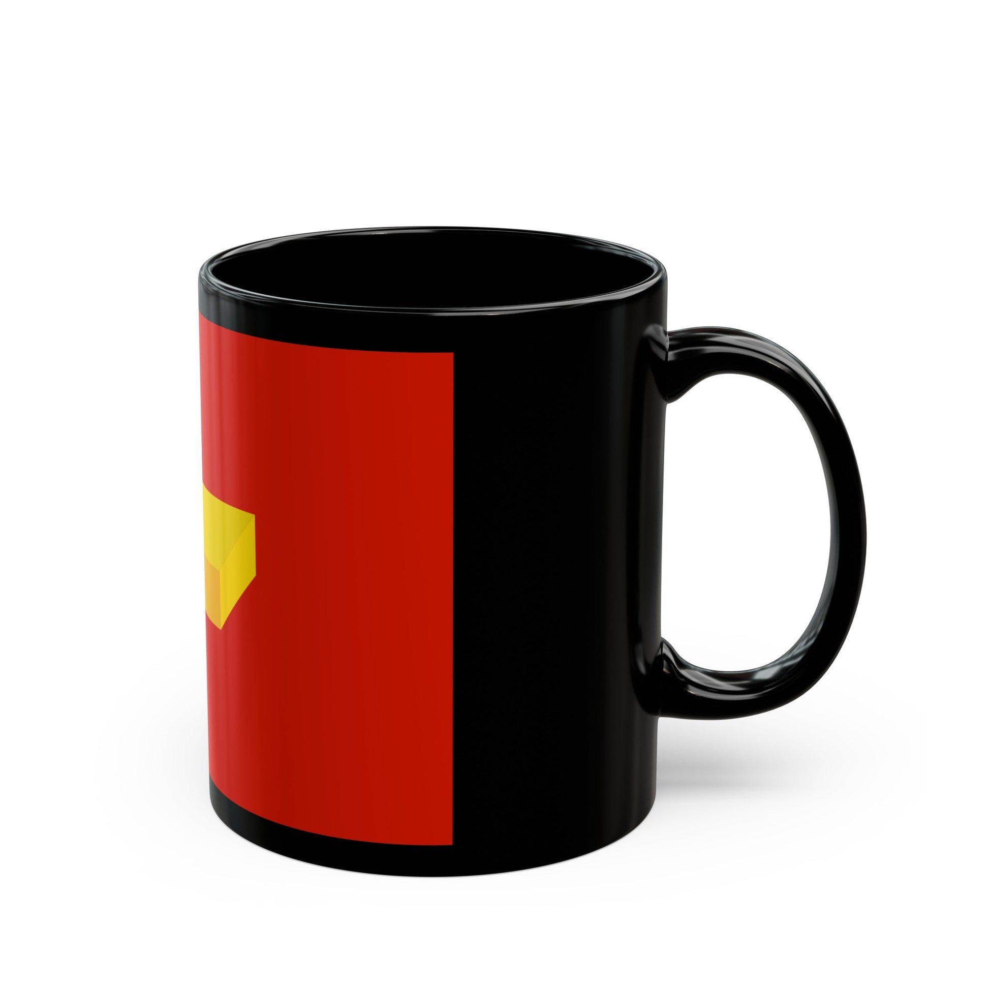 Flag of Shuya Russia - Black Coffee Mug-The Sticker Space