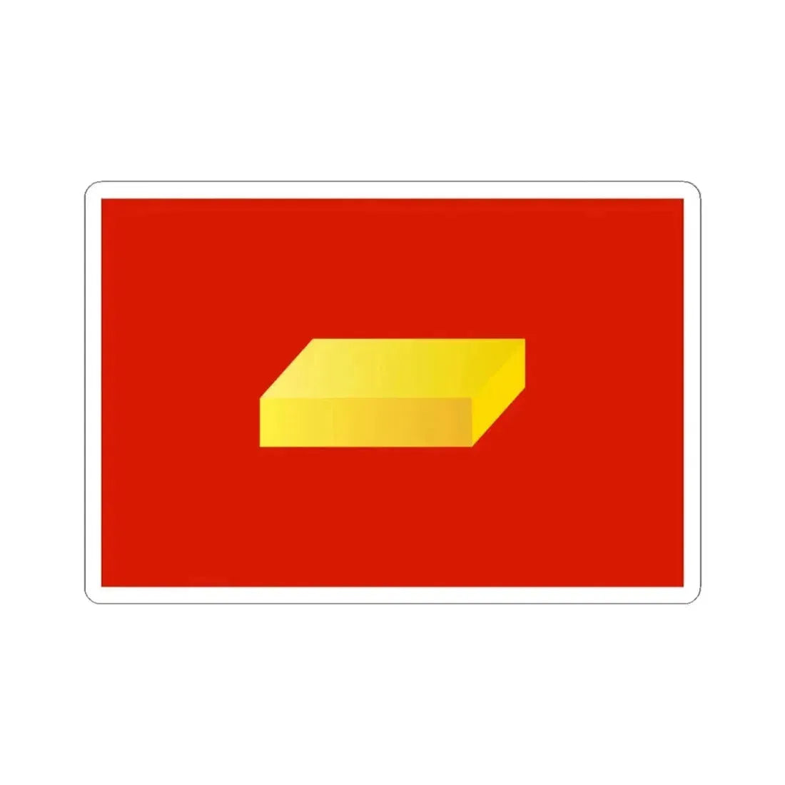 Flag of Shuya Russia - STICKER Vinyl Kiss-Cut Decal 4 Inch White - The Sticker Space