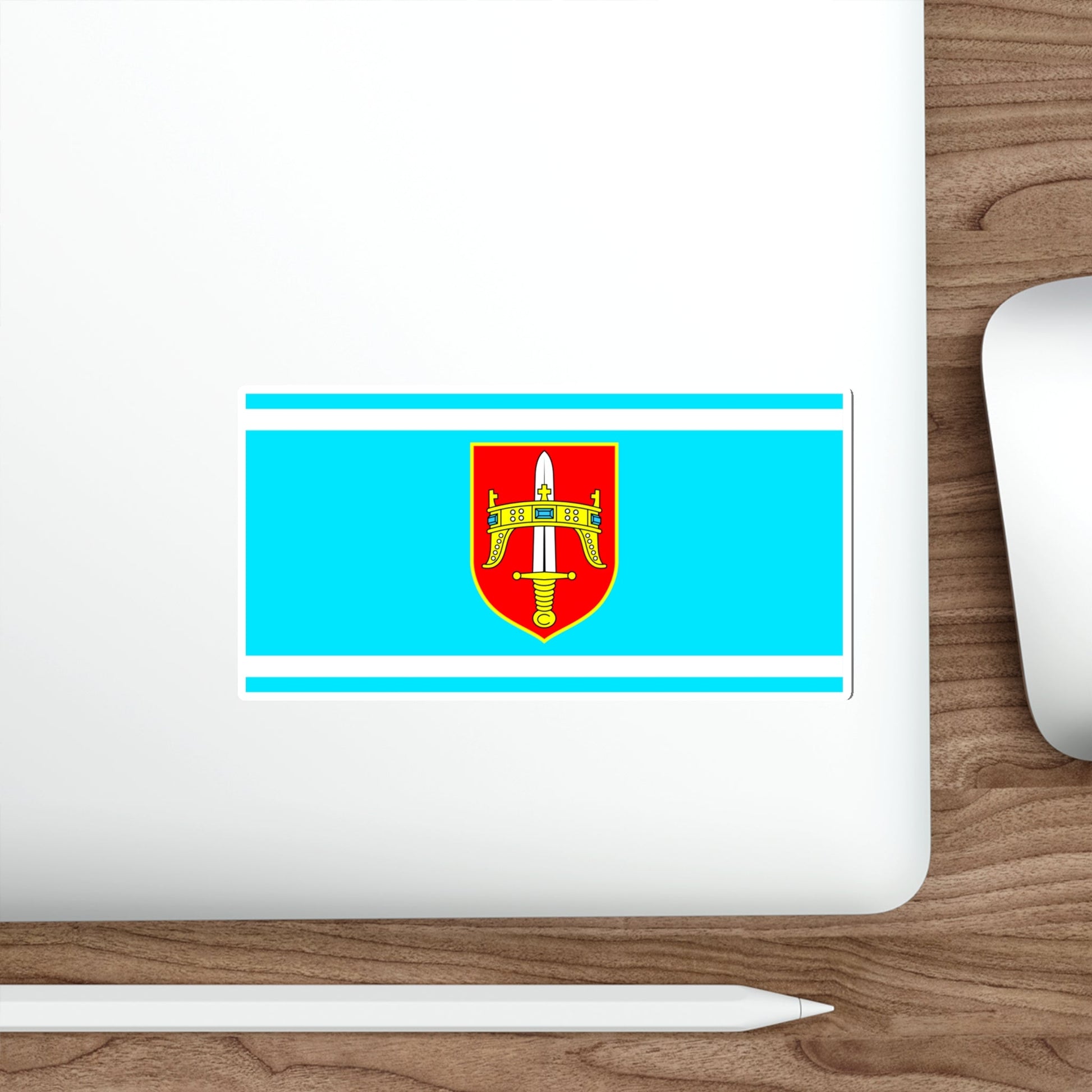 Flag of Šibenik Knin County Croatia STICKER Vinyl Die-Cut Decal-The Sticker Space