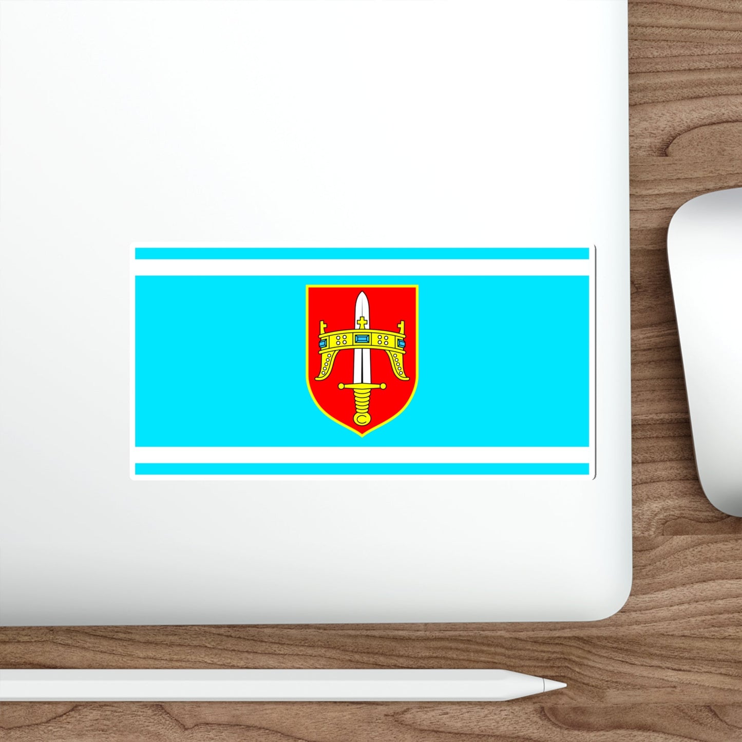 Flag of Šibenik Knin County Croatia STICKER Vinyl Die-Cut Decal-The Sticker Space