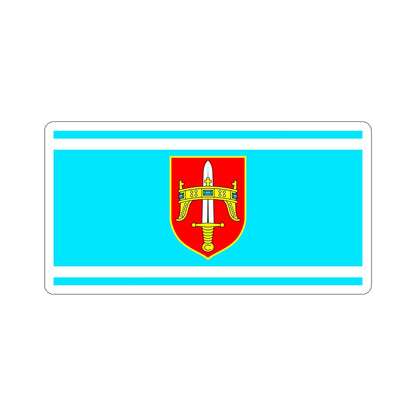 Flag of Šibenik Knin County Croatia STICKER Vinyl Die-Cut Decal-4 Inch-The Sticker Space