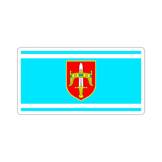 Flag of Šibenik Knin County Croatia STICKER Vinyl Die-Cut Decal-6 Inch-The Sticker Space