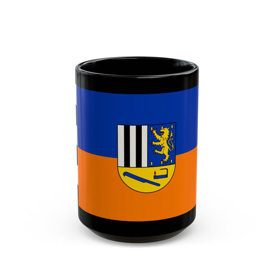 Flag of Siegen Wittgenstein Germany - Black Coffee Mug-15oz-The Sticker Space