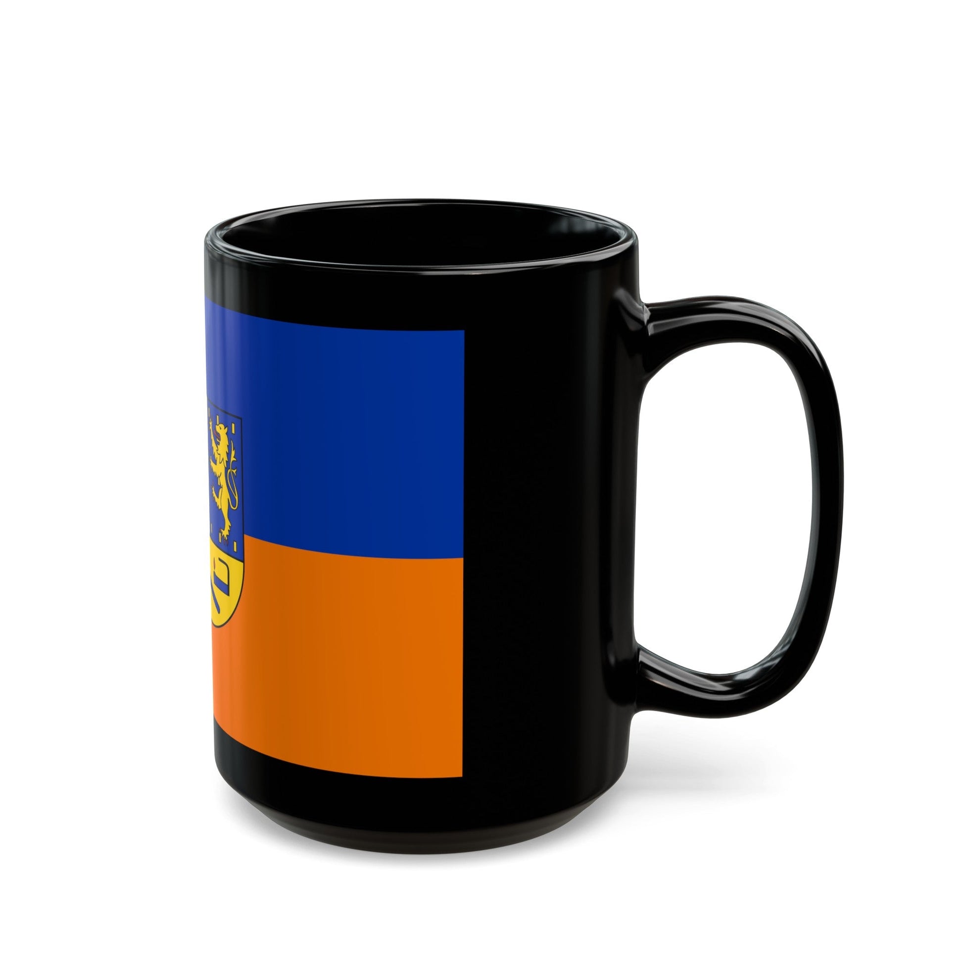 Flag of Siegen Wittgenstein Germany - Black Coffee Mug-The Sticker Space