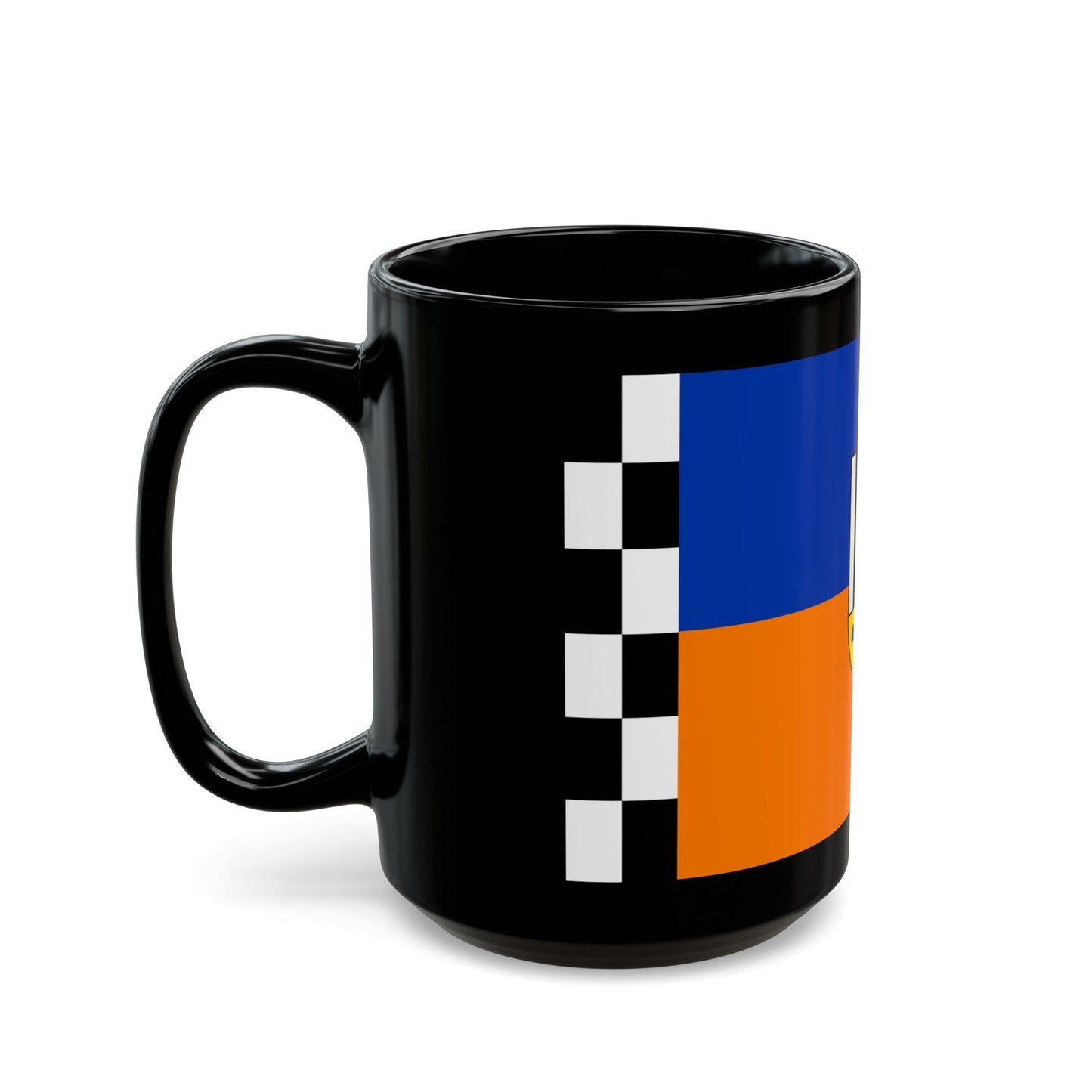 Flag of Siegen Wittgenstein Germany - Black Coffee Mug-The Sticker Space