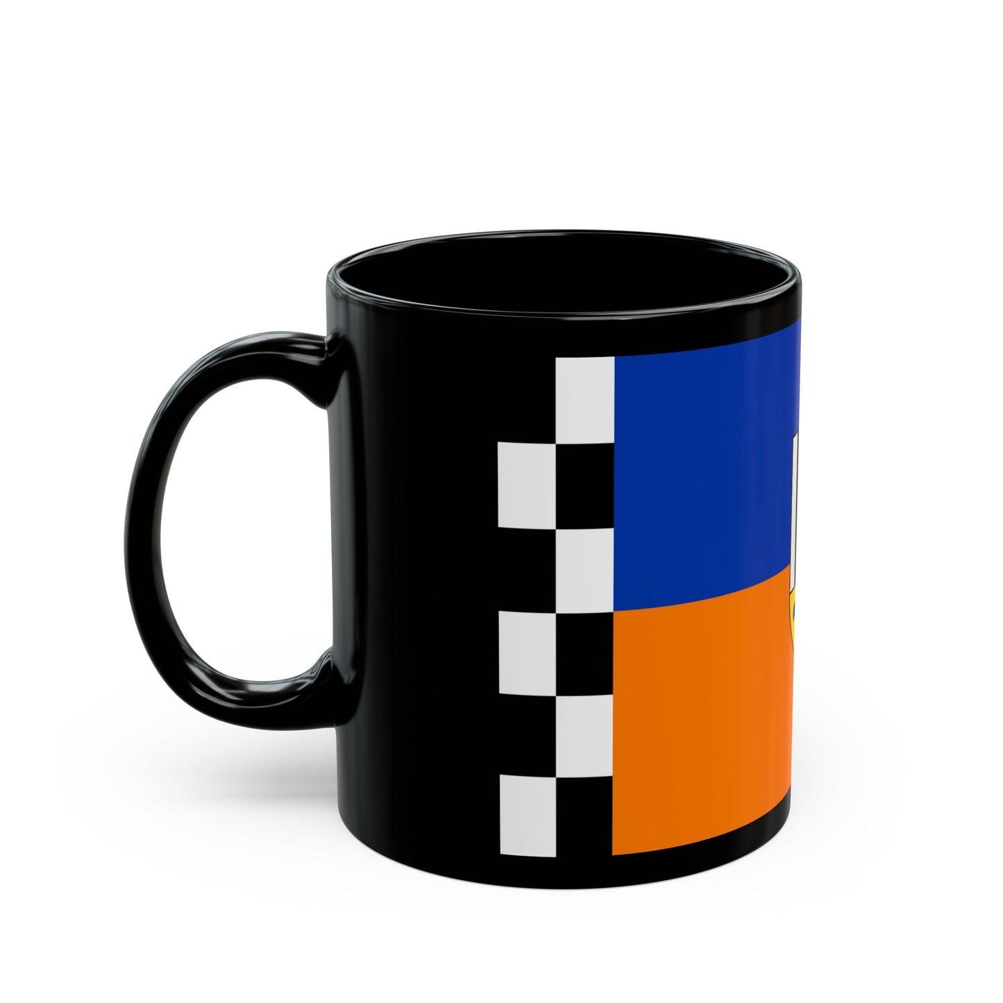 Flag of Siegen Wittgenstein Germany - Black Coffee Mug-The Sticker Space