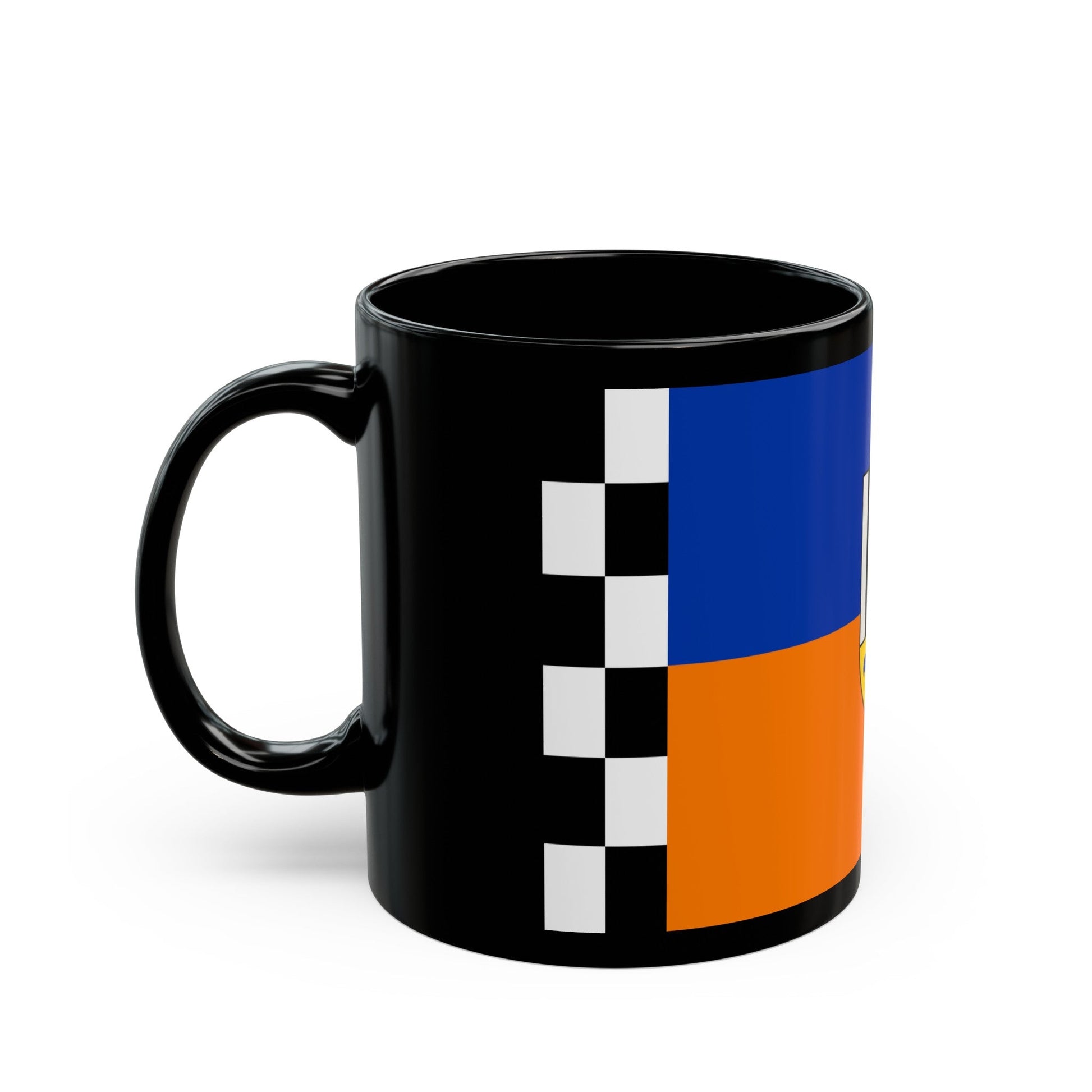 Flag of Siegen Wittgenstein Germany - Black Coffee Mug-The Sticker Space